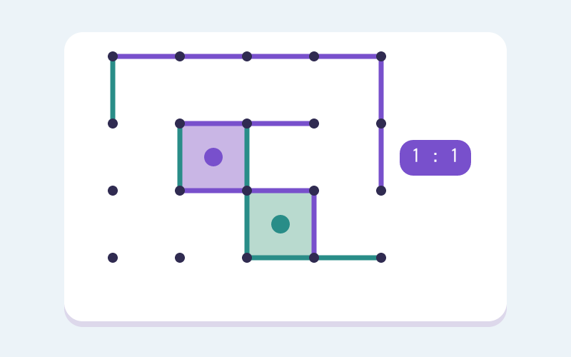 Dots and Boxes game cover illustration