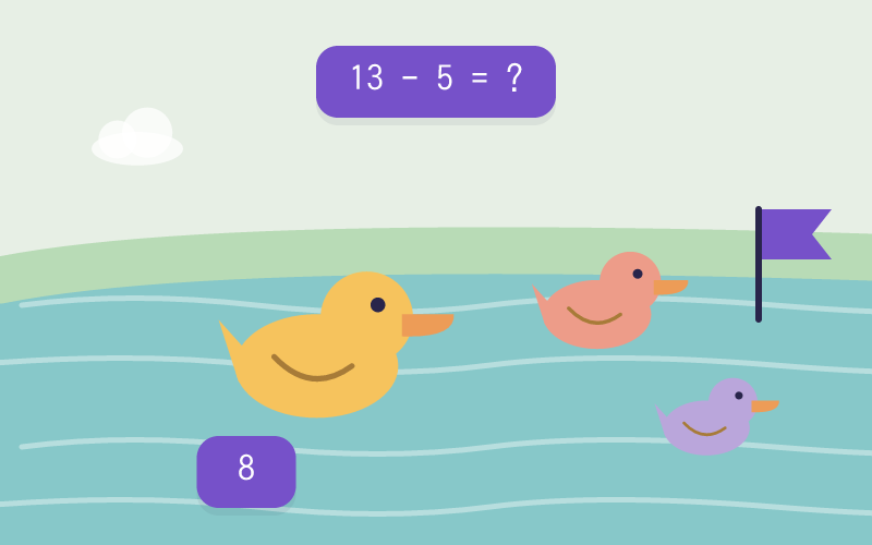Ducky Race game cover illustration