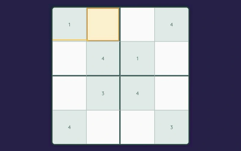 Mini Sudoku gameplay preview